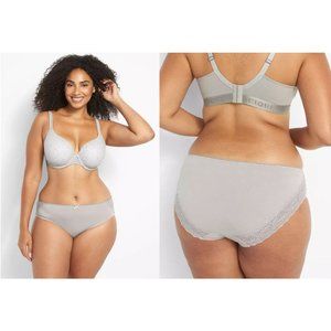 Lane Bryant Cacique Cotton Hipster Panty With Lace Back 22/24